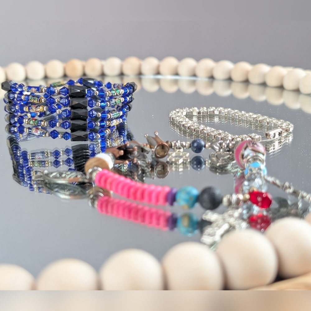 🔖 Colorful Bracelet Lot - 3 Pieces